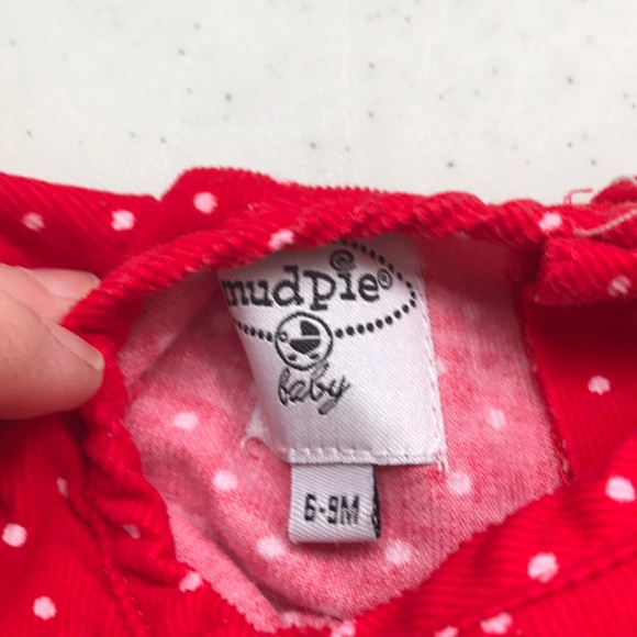 5/$25 MUDPIE BABY Christmas Dress Tiers and Frills - Picture 3 of 8